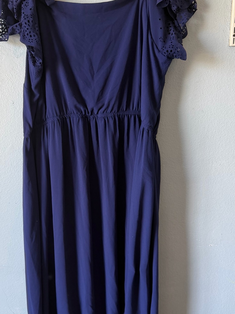 Lane Bryant Navy Blue Casual Midi Dress - Picture 3 of 3